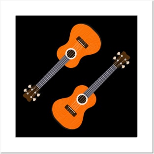 Orange Ukelele Posters and Art